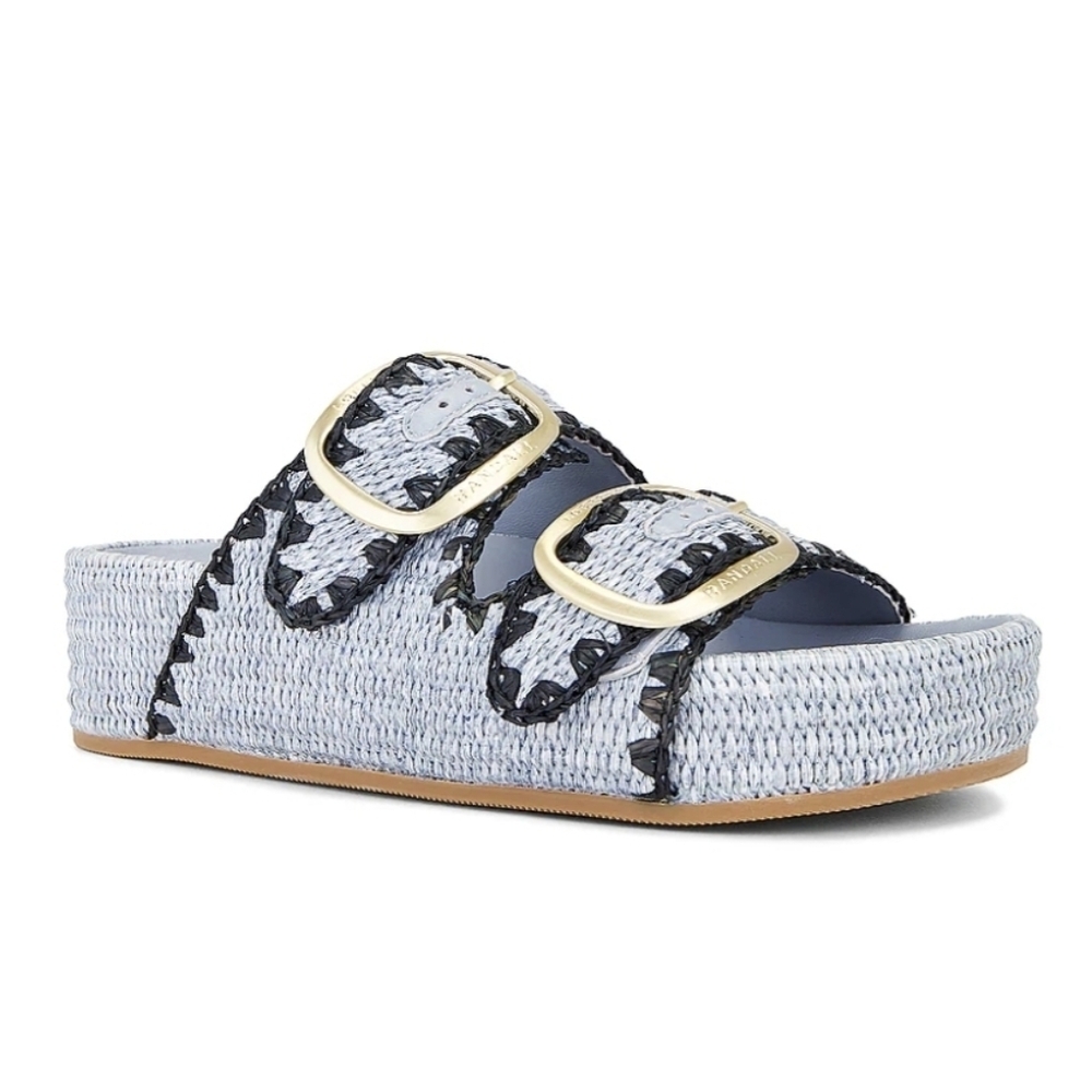 NWOT - Loeffler Randall Theo Blue Two-Band Sandal - Size 7